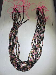 Tourmaline 3.6mm, can wrap around wrist over 2 times, can be used as necklace, $9@1 strand, minimum 2 strands64213877620866110
