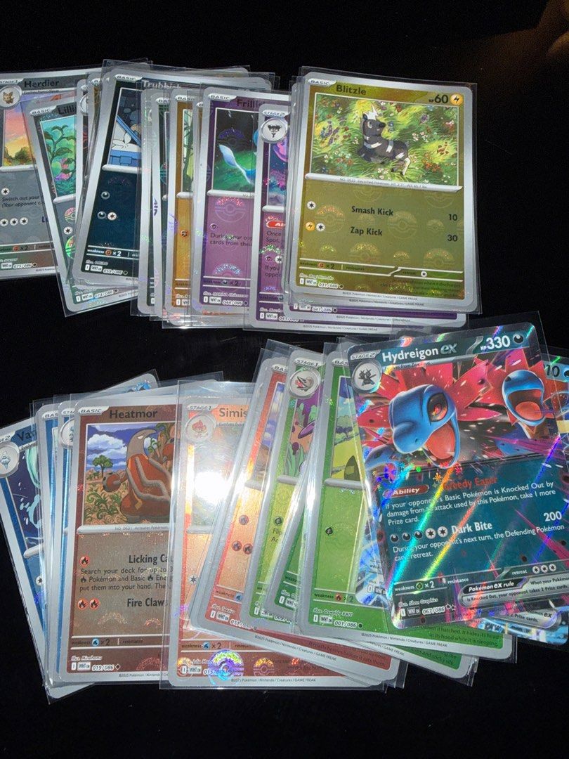 46 Pokeballs + 2 Ex English White flare, Hobbies & Toys, Toys & Games ...