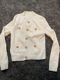 女裝白色針織長袖上衣64208763382787110