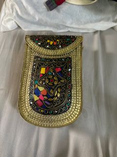 復古鑲嵌彩色寶石手提包64209179420673110