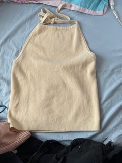 米色針織露背上衣64210291726594110