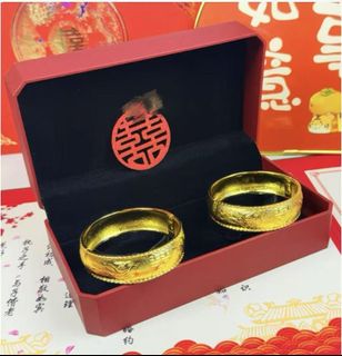 仿金雙囍龍鳳鈪 25cm｜過大禮道具｜64211550478339110