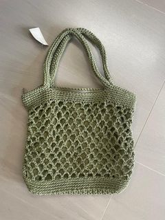 橄欖綠編織手提包64212406858242110