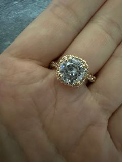 玫瑰金鑽石戒指64212821797250110