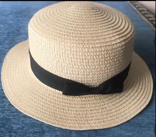 草帽配黑色絲帶64214076269058110