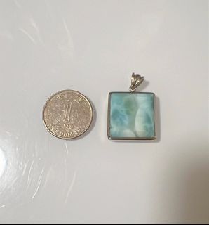 天然海紋石銀飾吊墜64215241976066110