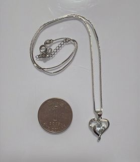 藍托帕心形水晶吊墜項鍊64216186012291110