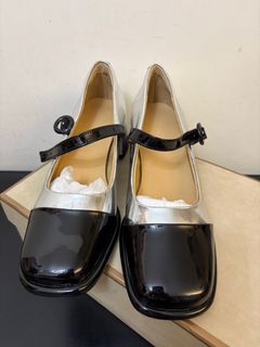 銀色拼黑色瑪麗珍鞋64216420627843110