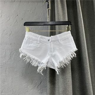 白色牛仔熱褲64217607958019110