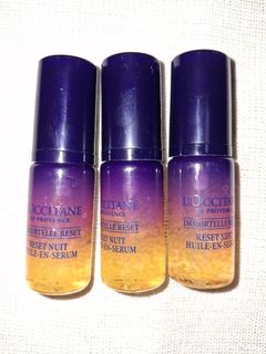 ( 大減價包平郵)$55/枝  歐舒丹蠟菊煥活雙效精華(L'Occitane Immortelle Reset Nuit Huile-en-Sérum)64217836449282110