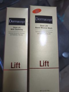 Cheapest in the entire store $90/piece, two for $170 Dermacept Stem Cell Firming Cleansing Foam Dermacept Stem Lift Mousse Wash & Milk Cleansing64216659776129110