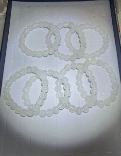 White Ghost Old Shape Beads 9+mm, $15@2 strands64214076095618110