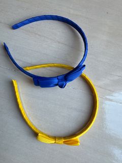 蝴蝶結髮箍 藍色黃色64207653856257110