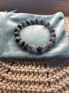 灰兔毛 天然石珠手鏈64210710295809110