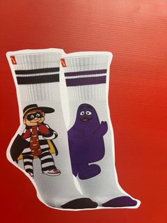 McDonald's Limited Collab Socks, Slippery Burger Thief, Australia Proxy Purchase64211133468418110