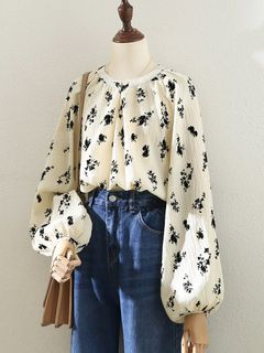 碎花泡泡袖上衣 全身冇著過64212192276226110