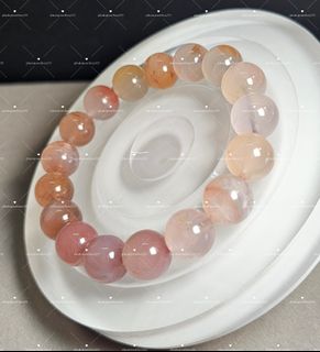 天然 南紅瑪瑙 川料 11mm 手串 Natural Southern Red Agate South Red Agate Bracelet64220097113091110