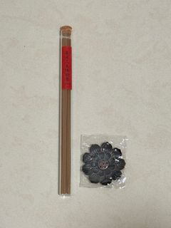 天然越南芽莊沈香線香小束體驗裝 送蓮花香座盤托 一個64212407891714110