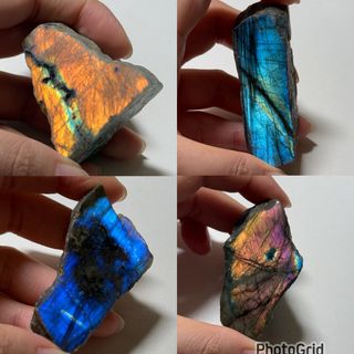 ［拉長石］拉長石紫光 半打磨 大舊64214999183747110