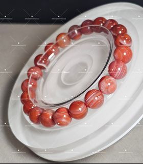 天然 南紅瑪瑙 9mm 手串 Natural Southern Red Agate South Red Agate Bracelet64220095084291110