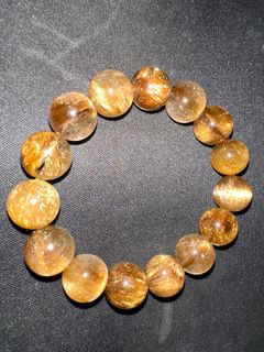 精品 銅髮晶 水晶 手串 12.5mm64214075899393110