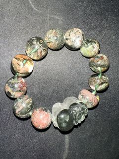 精品 幽靈石 水晶 手串 15mm64214076020738110