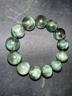 精品 綠髮晶 水晶 手串 15mm64214076007041110