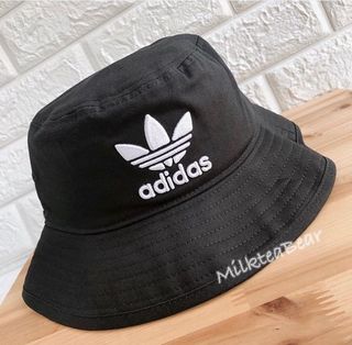 [Clearance Price] 🇺🇸🇬🇧 Direct Shipping from US/UK Adidas Black Embroidered Logo Bucket Hat (In Stock)64217607169409110