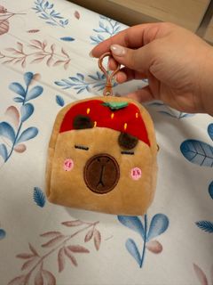 卡皮巴拉散紙包拉鏈袋 Capybara Strawberry Coin Purse64209639784321110