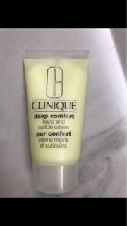勁平, 全新Clinique Deep Comfort Hand and Cuticles Cream 舒柔潤手護甲霜 30ml, 售$6964215451404291110