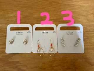 全新 Lattice 耳環 購至日本64207653517186110