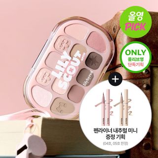 (預訂) Lilybyred眼影盤 + 眼線筆 套裝 新色 04 05  Lilybyred Lily Scout Dewy Fit Palette64215710081539110