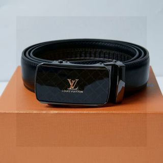 💎品質保障💎路易威登 LOUIS VUITTON 反光亮面自動平滑扣高品質皮帶64214782051970110