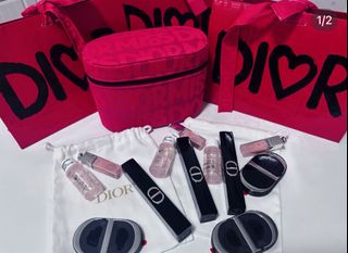 現貨- Miss Dior 2025 makeup box vip gift 迪奧小姐新款玫粉色化妝盒化妝箱64207019356290110