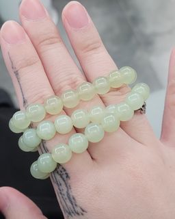 和田玉晴水珠串 Nephrite Necklace64217368011523110