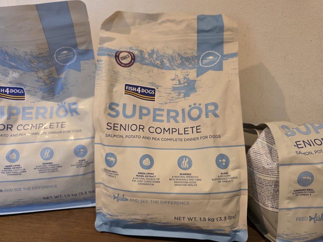 🐟 Fish4Dogs Senior Dog Food Free Gifts! (Brand New), Pet