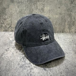 正品/現貨 Stussy Basic Washed Cap 黑色 Charcoal64214781973891110