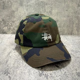 正品/現貨 Stussy Basic Washed Cap 迷彩 Woodland Camo64214781961090110