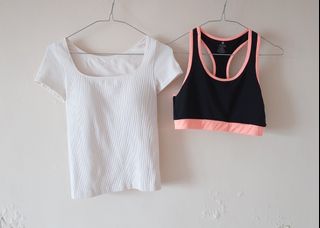 Tank top size XL / Uniqlo bra top with built-in padding size M @ exchange for a local stamp64212192283139110