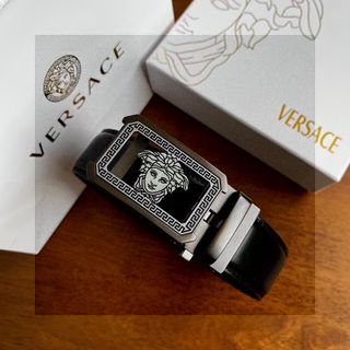💎Quality Assurance💎 Versace VERSACE Automatic Buckle Belt64217128184963110