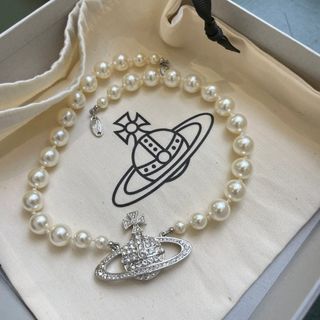 💯包順豐🚚 Vivienne Westwood Bas Relief 珍珠 Choker 短款頸鏈 64220532050691110