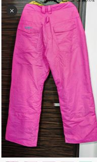 (Free Shipping) Men's Ski Pants XL/L Size Plus Size/Large Snowboard Ski Pants - Pink64215940281859110