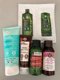 [包順豐] Yves Rocher 葉露芝 + 活水凝肌急救補水面膜 防脫髮洗髮乳 + 沐浴露 + 免沖洗髮尾精華素64209180313347110