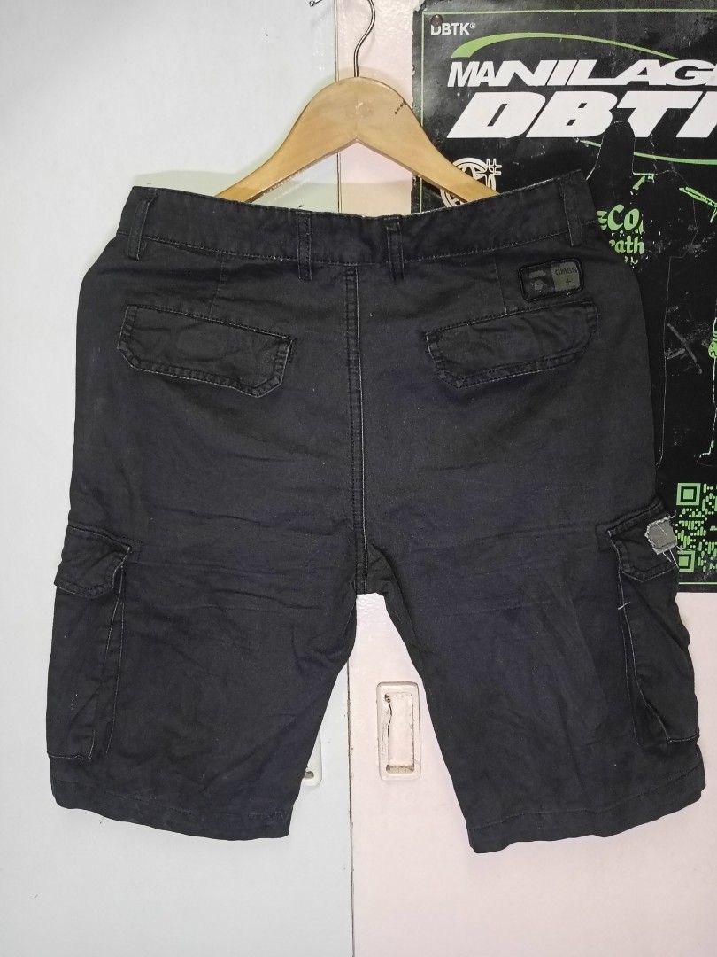 Aape Cargo Shorts (Category: Shorts) located in Manila. Submitted by got_em_ware (Listing ID 1399235337, Image 2). Description: Reminders: ALL ITEMS ARE THRIFTED so manage your Expectation ( Bawal sa maselan at siraulo ) READY TO WEAR ITEMS/ ALREADY WASHED 📏Measurements: Inches ‼️Disclaimer: some items may or may not have small hole, runs, cut tag labels, wrong sizing, mendings, and uneven stitch, permanent/washable stains ✨Aape cargo shorts Wai