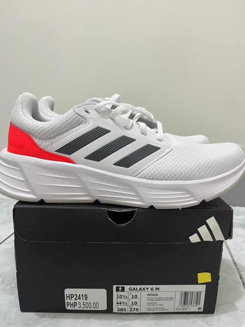 Adidas Galaxy 6 M Running Shoes (Category: Sneakers) located in Bulacan. Submitted by gdriveee (Listing ID 1399120859, Image 1). Description: - Adidas Galaxy 6 M running shoes - Cloudfoam cushioning - Size: 10.5 US / 10 UK - Includes original box - Original price: ₱3,500.00 - From Adidas Outlet (Shell of Asia) 📌 PLEASE READ BEFORE BUYING ✨ Selling preloved items – all in good condition! 🔹 I accept 2-day reservations only. If payment isn’t made 