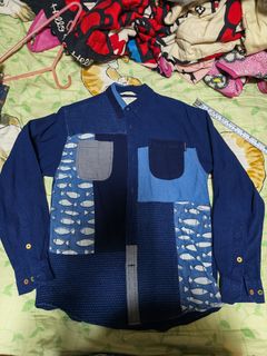 AD-LIB 拼色長袖襯衫 XS64215940534018110