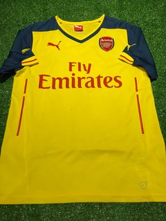 阿仙奴作客黃色短袖球衣波衫成人細碼智利Alexis64213242547969110