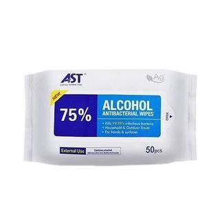 AST 75% 酒精抗菌濕紙巾（50片）64214999647619110