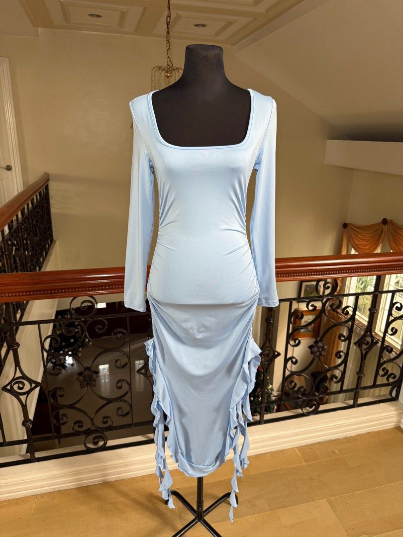 Baby Blue Dress Draped (Category: Dresses) located in Makati City. Submitted by VersatileBabe (Listing ID 1399206171, Image 3). Description: .