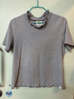 banananaxx 灰色喱士短袖衫 lace top64212192102273110